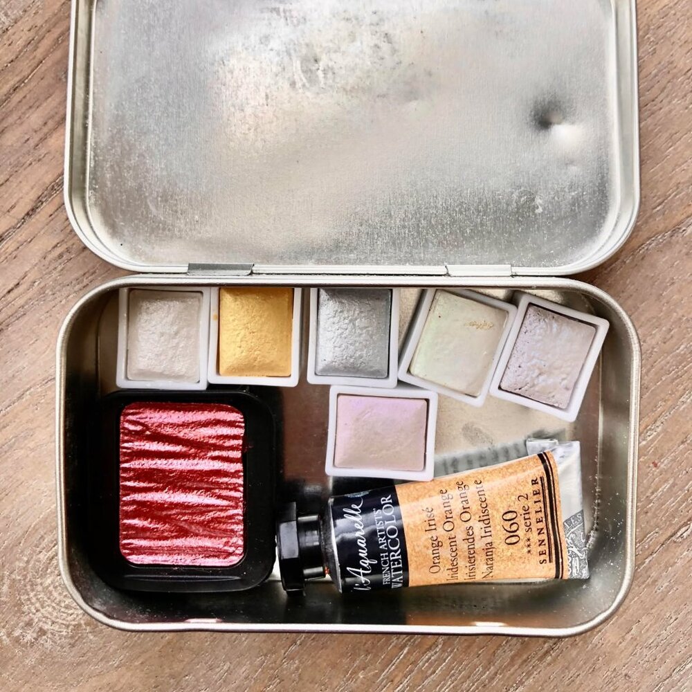 Shimmery Watercolour Paint